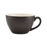 Matt Black Porcelain Bowl Shaped Cup4